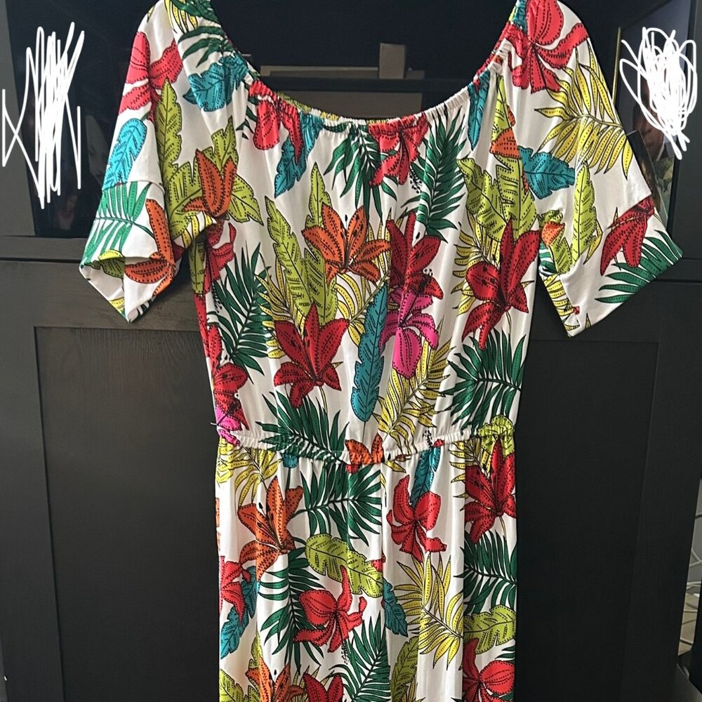 Floral Pant Jumper (Size Small)